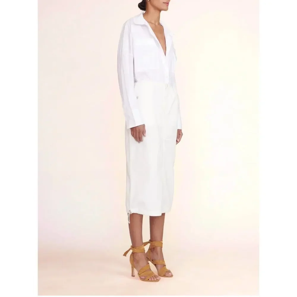 Staud Rellie Heel Sandal Wrap Ankle Strap Suede Leather Open Toe Cashew 8.5/38.5 - Picture 2 of 14